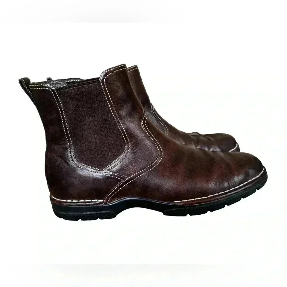Cole Haan Brown Leather Chelsea Ankle Boot Mens Size 10M Pull On Casual Nikeair